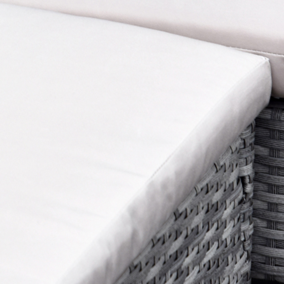 5 Pcs Rattan Wicker Furniture Patio Dining Table Stool Chaise Lounge Set