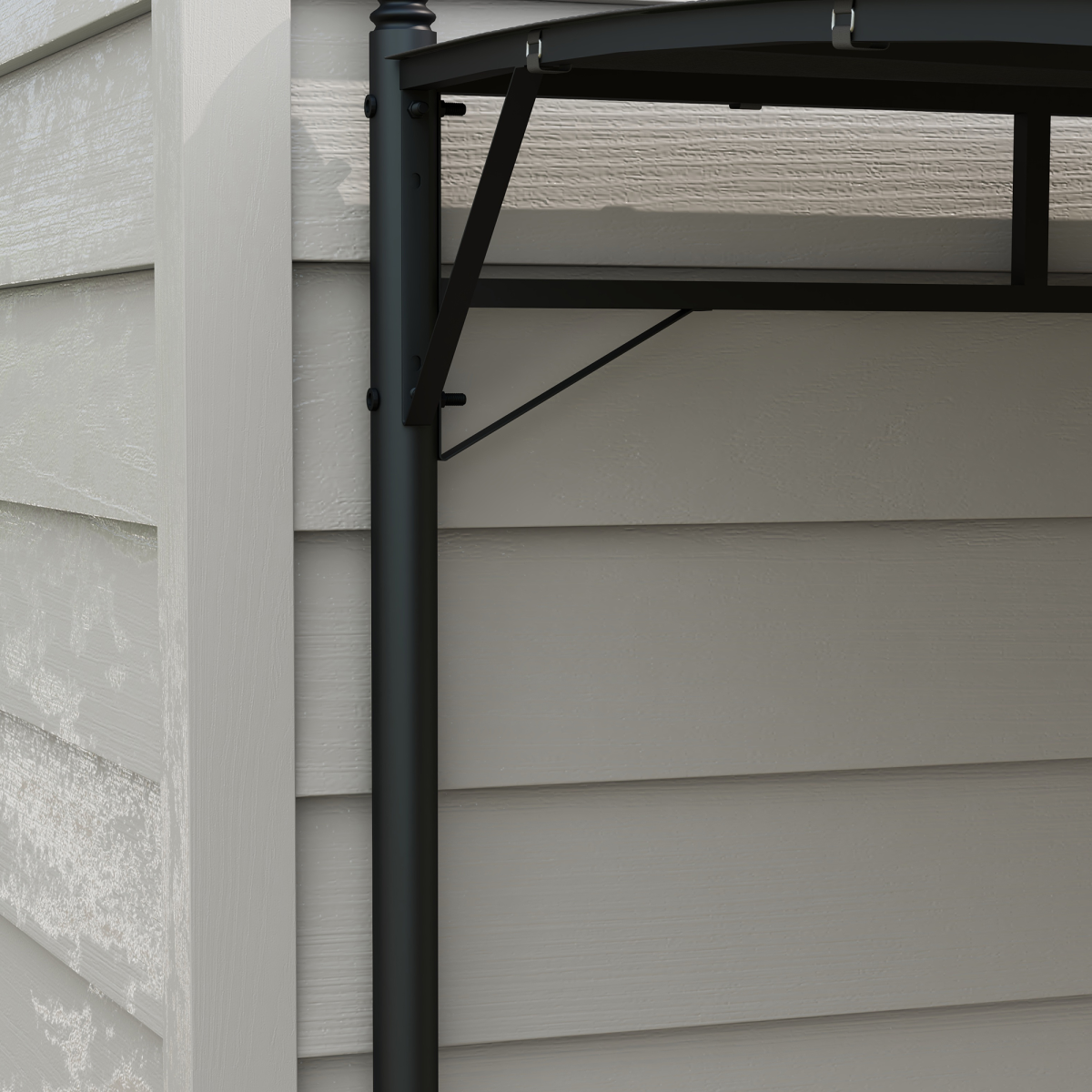 Metal Pergola, Outdoor Gazebo UV-Resistant Sun Shade Shelter 3 x 4m