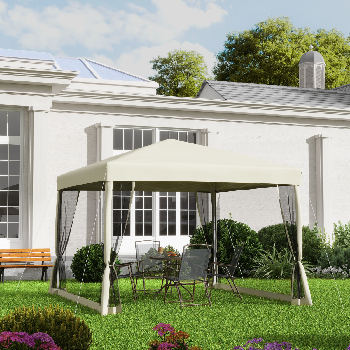 Pop Up Gazebo W/ Mesh Walls