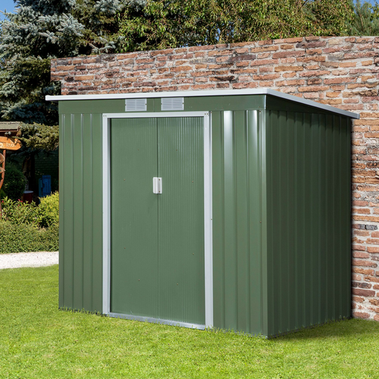 Garden Storage Shed Sloped Roof Outdoor Equipment Tool Storage