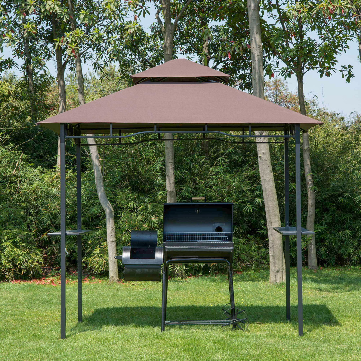 Double-Tier Gazebo Grill Canopy Tent Shelter