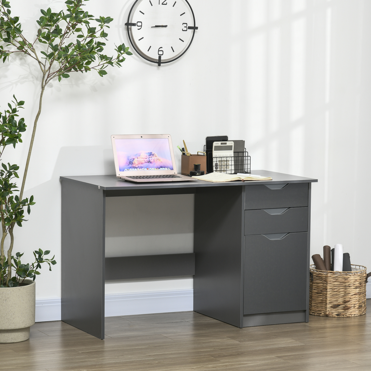 Computer Desk with Drawers, Workstation