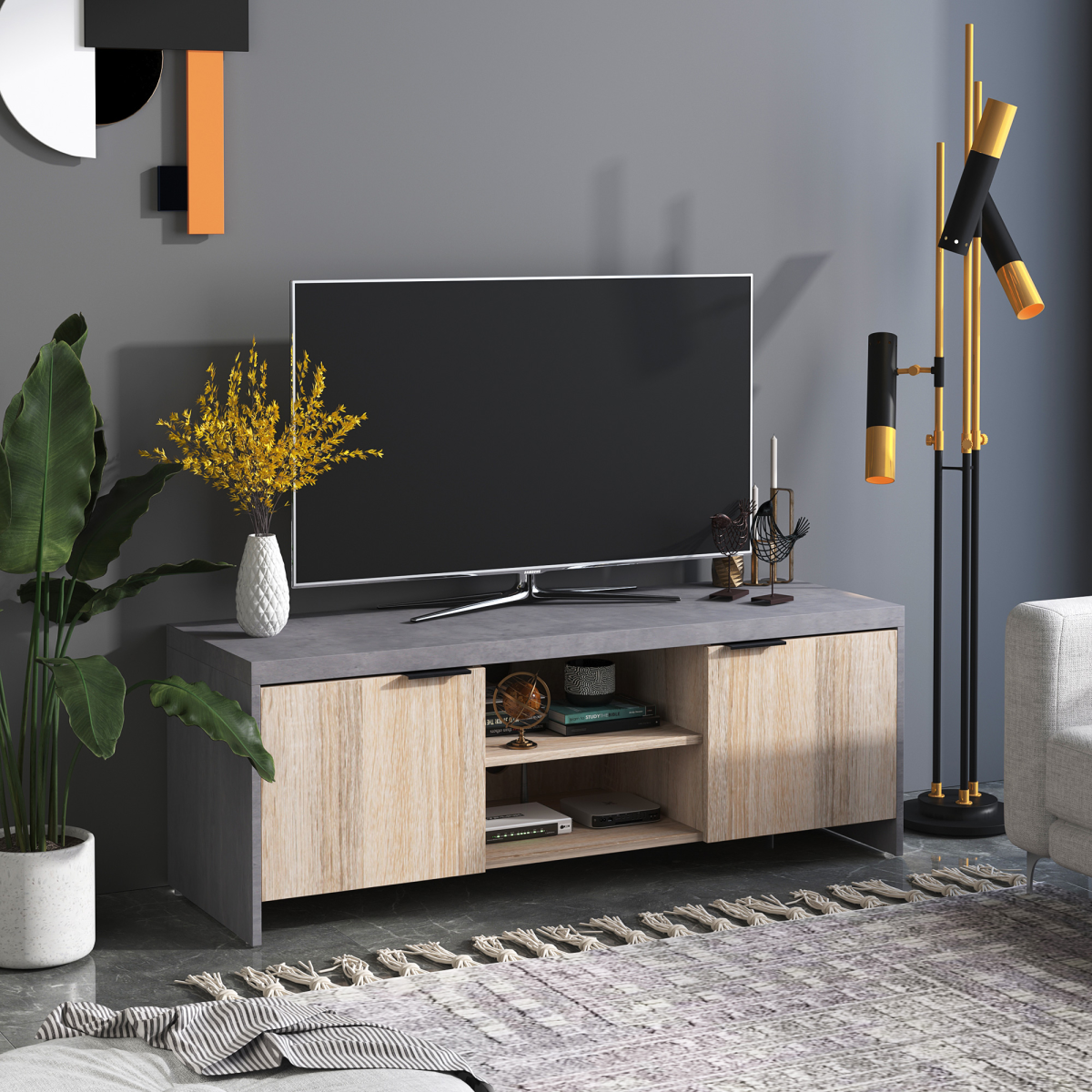 Wooden TV Stand Cabinet