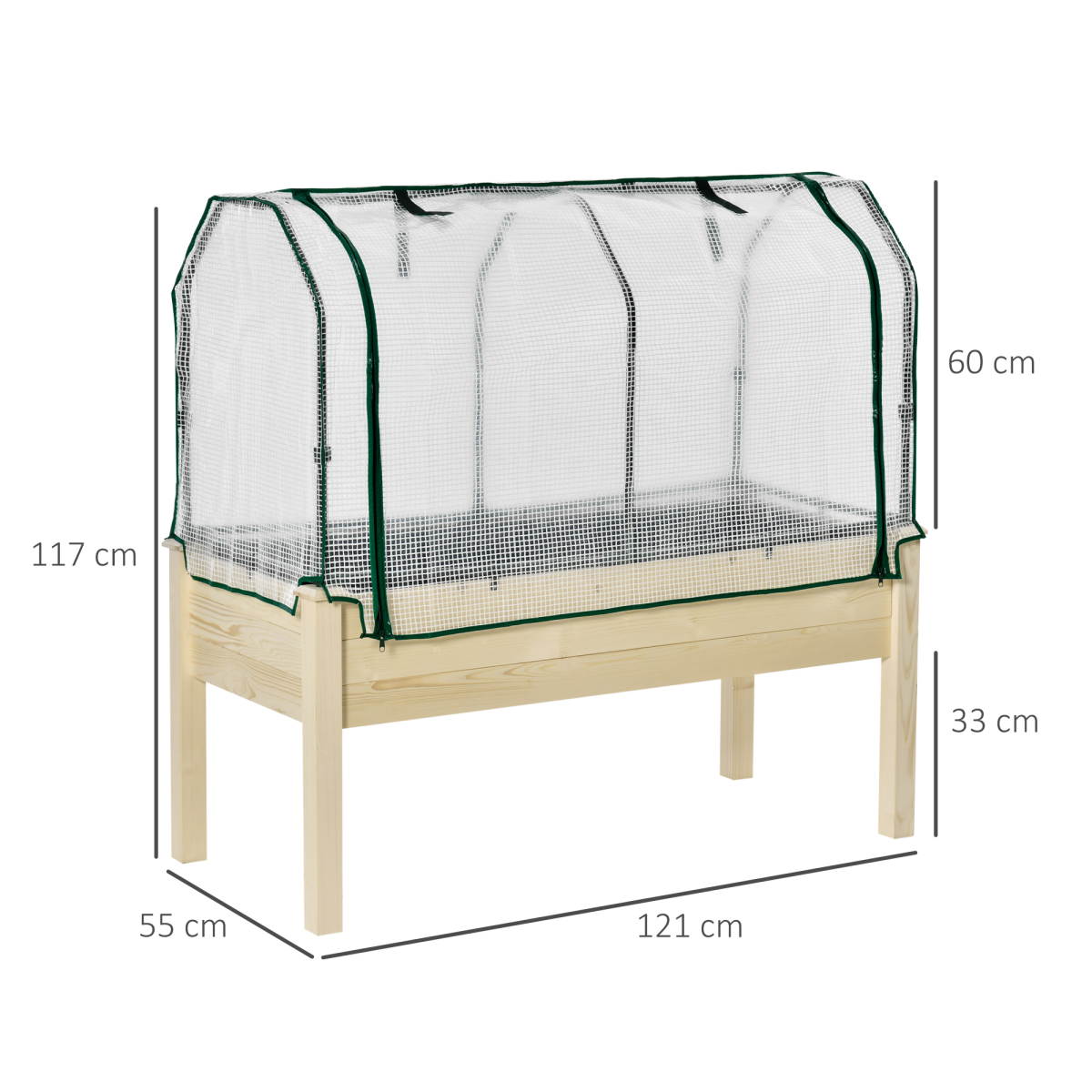Raised Garden Bed Greenhouse Cover Planter Box