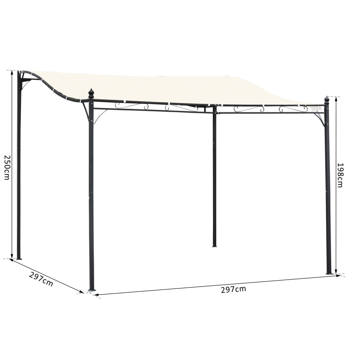 Wall Mounted  Awning Metal Frame