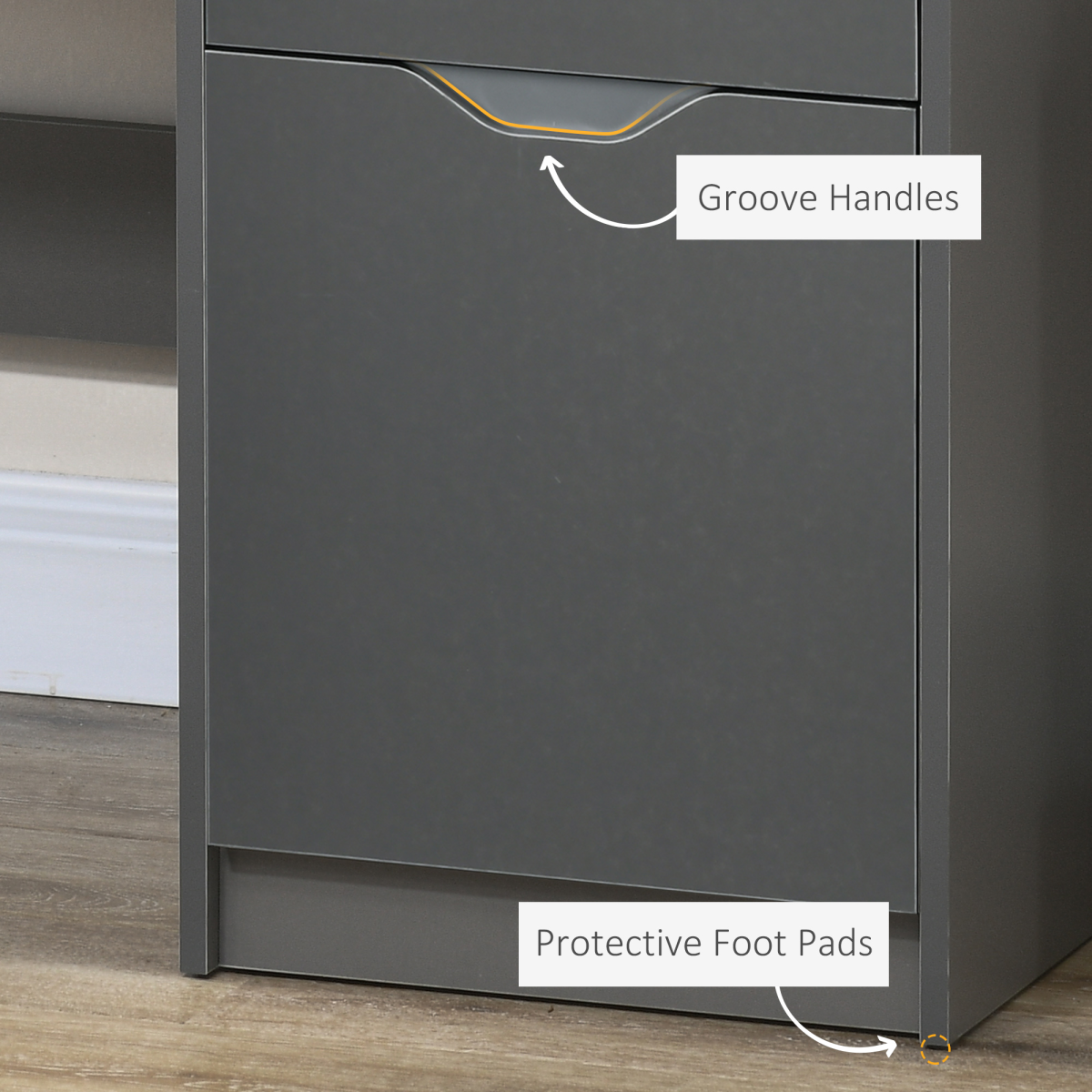 Computer Desk with Drawers, Workstation