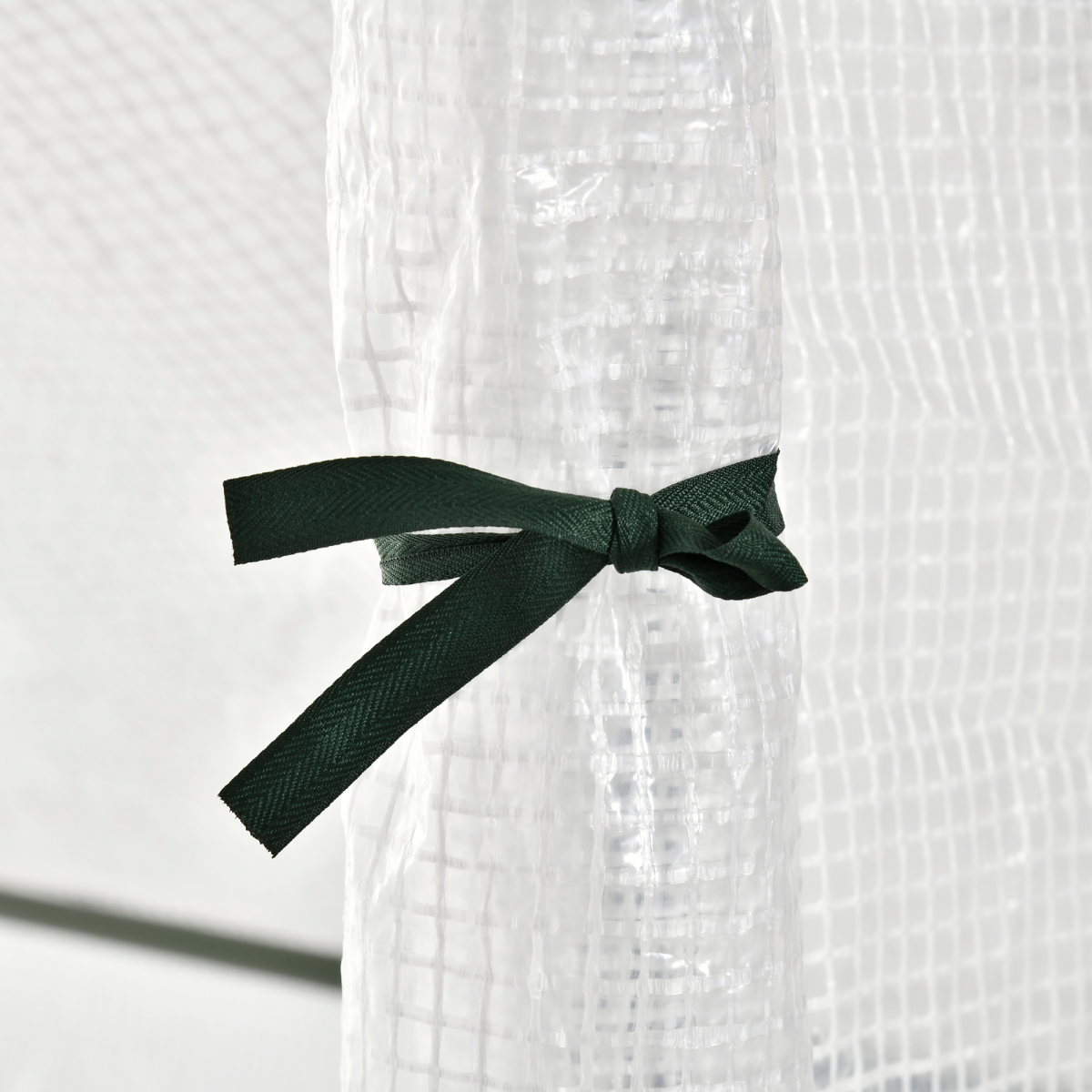 Walk-In Greenhouse Vegetable Plant Window Roll-Up 180 x 100 x 165cm, White