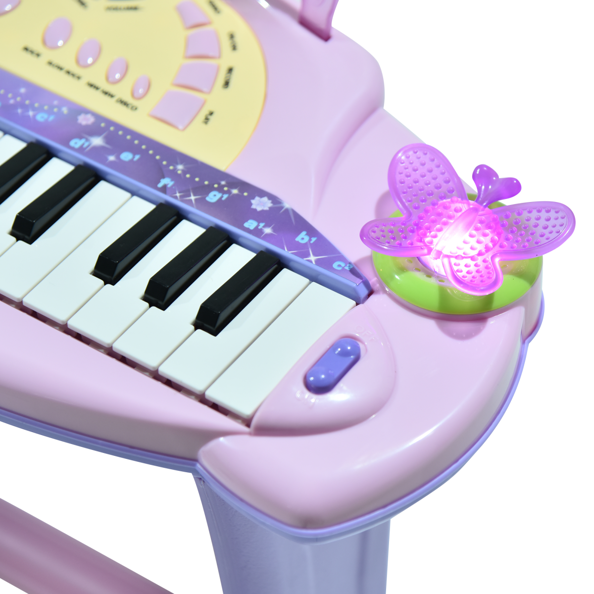 Mini Battery Organ Piano Microphone Stool 32 Key Keyboard Kids Toy