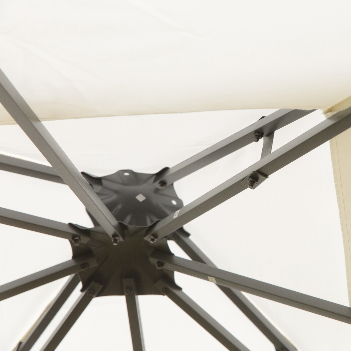 Vented Roof Metal Frame Garden Gazebo