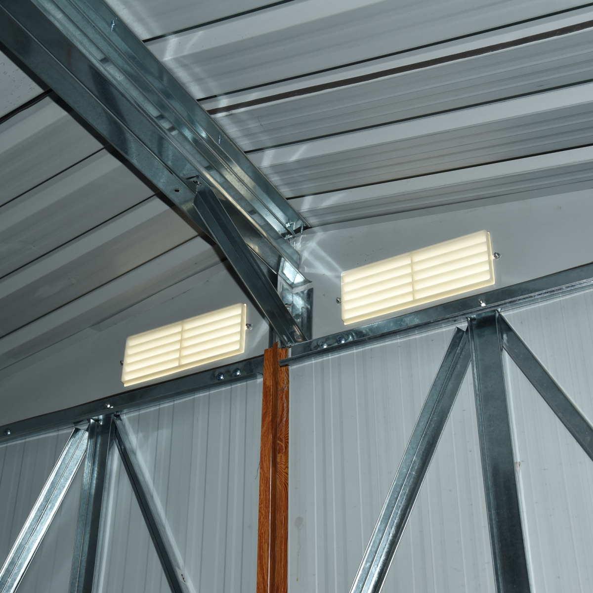 Metal Garden Shed House  Gardening Tool Storage Brown 193Lx152Wx203Hcm 6x5ft