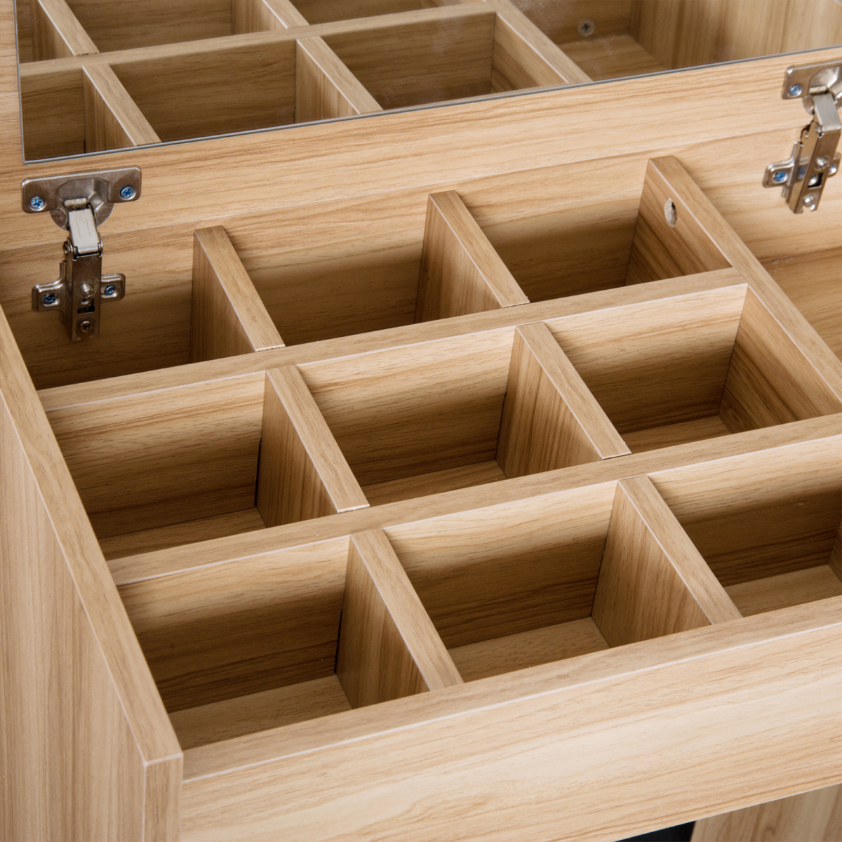 Dressing Table Set with Mirror & Stool-Wood