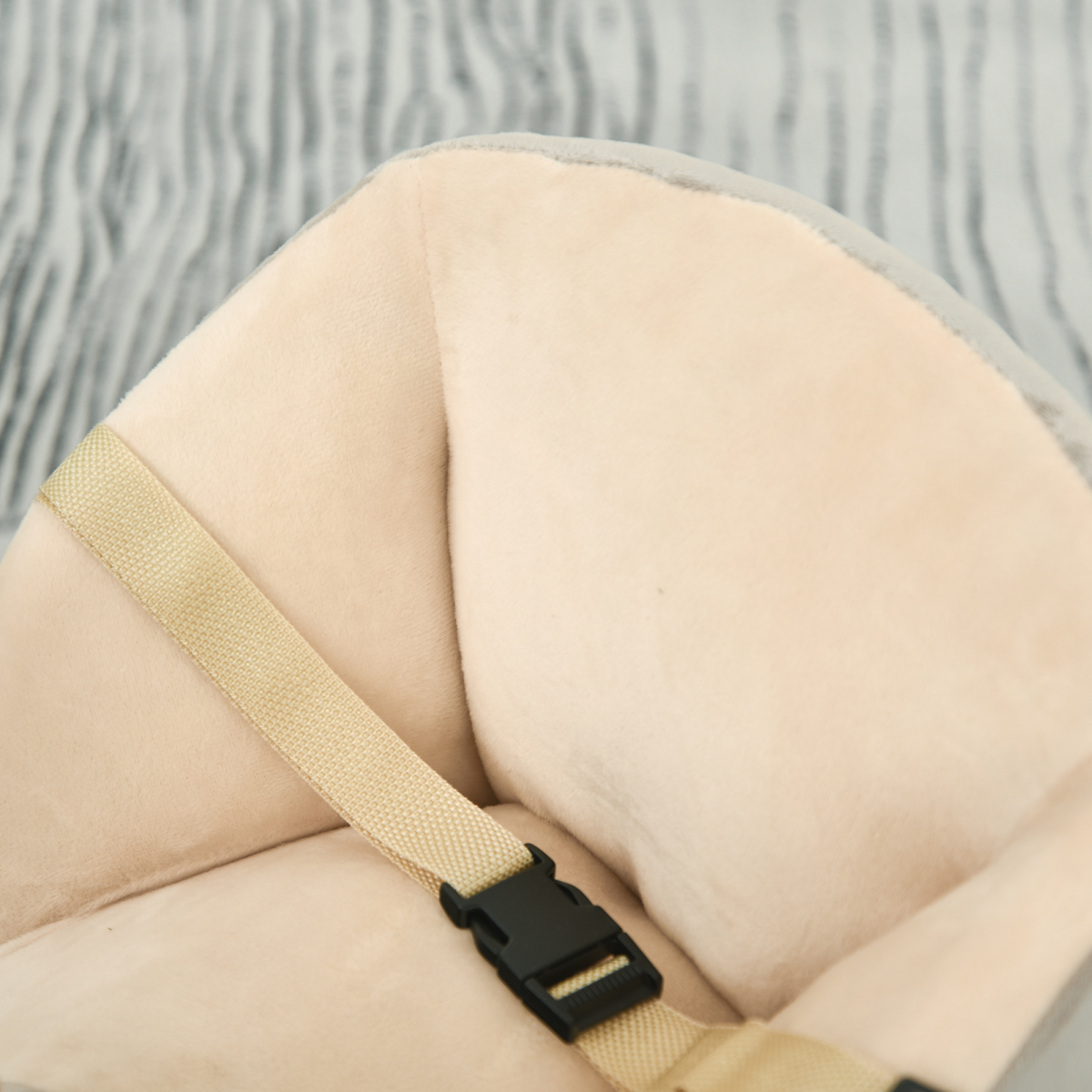 Cute Kids Ride-On Rocking Donkey Sound Handlebars Seat Belt Plush Body