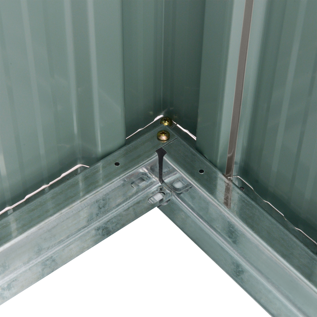 Metal Garden Shed for Garden and Outdoor Storage, Grey 6.5x3.5ft