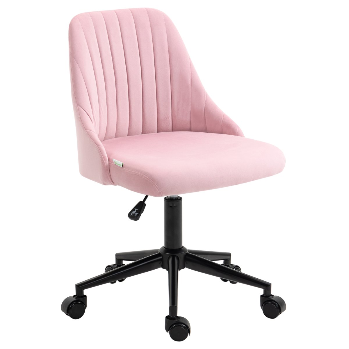 Office Chair with Adjustable Height and Wheels Velvet