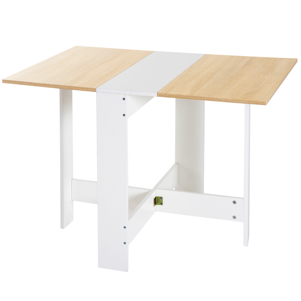 Drop Leaf Table Folding Dining Space Saving-Oak