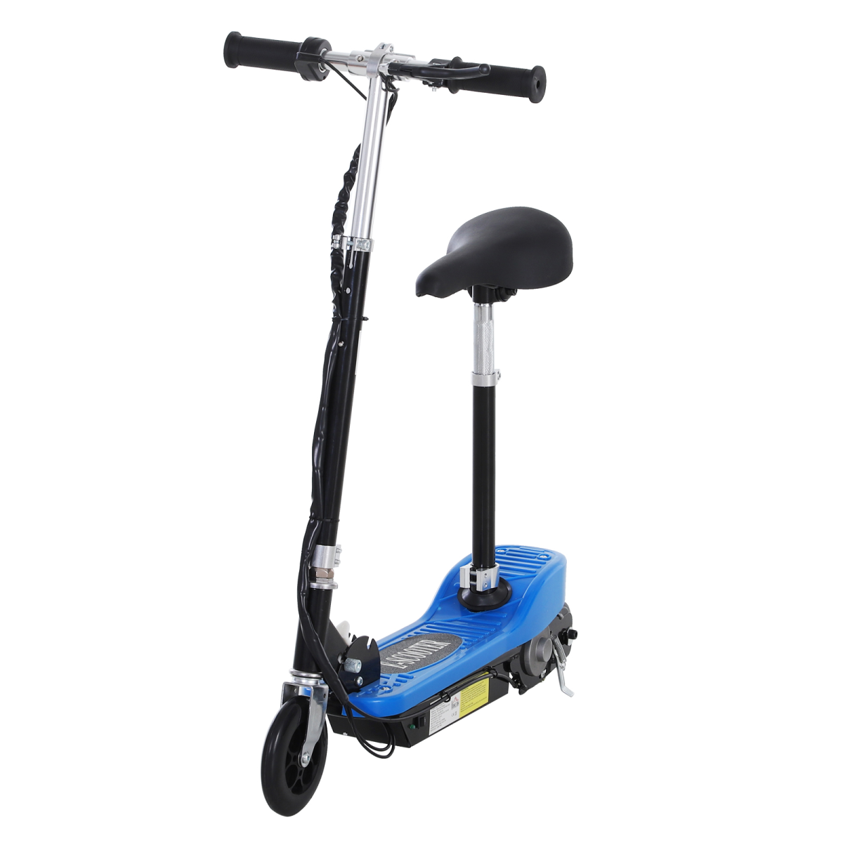 Kids Foldable Electric Powered Scooters 120W Toy Brake Kickstand Blue