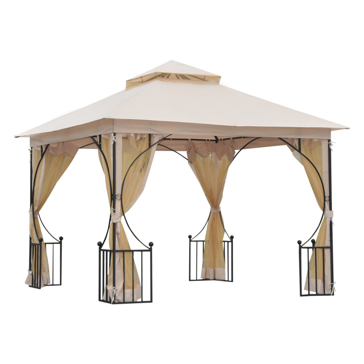 Metal Gazebo With Sides Waterproof